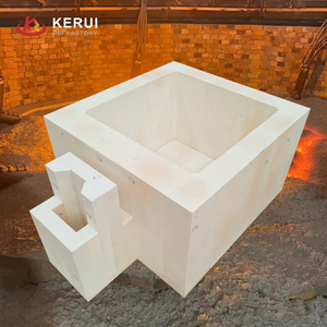 Blocs réfractaires en zircone chromée AZS 33 36 KERUI, en zircone chromée, pour fours à verre - Product Image 1