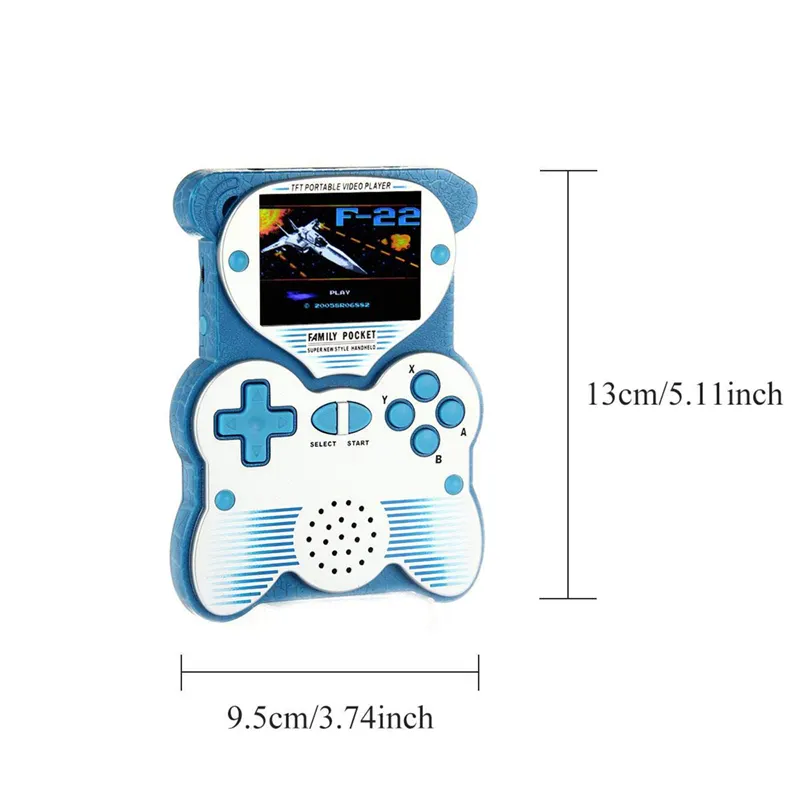 Reproductor de videojuegos de bolsillo con 220 juegos Consola de juegos portátil Reproductor de juegos clásico regalos para niños