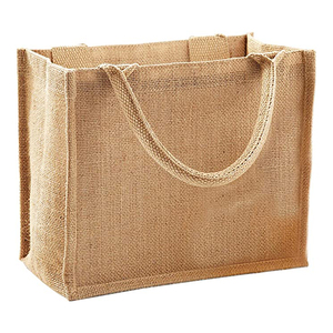 Wholesale Custom High Quality Large Eco Cotton Linen Handbags Hessian Hemp <strong>Jute</strong> Grocery Shopping Burlap <strong>Tote</strong> <strong>Bags</strong> - Product Image 2
