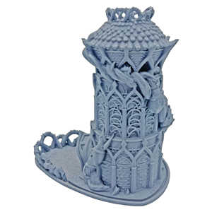 Tour à dés personnalisée en résine plastique polyédrique imprimée en 3D, motif Tête de Dragon et Château <span class=keywords><strong>du</strong></span> Dieu - Product Image 4