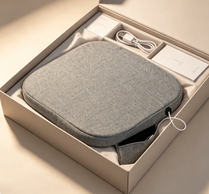 USB Charge Square Heat Seat <b>Pad</b> Filled With Soft Memory Foam 3 Heat Levels Massage <b>Pad</b> With Power Bank Pocket For Personal Care - Product Image 1