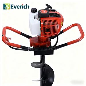 Taladro de tierra a gasolina de 62cc de grado industrial y bricolaje, con motor de 2 tiempos de acero inoxidable, para perforación de postes y suelo - Product Image 6
