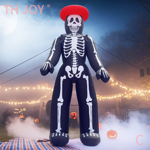 Personnage squelette gonflable d'Halloween de 8m de haut pour fête d'enfants Paw Patrol & <span class=keywords><strong>Super</strong></span> Mario Thème Fast Air Ship to Door - Product Image 2