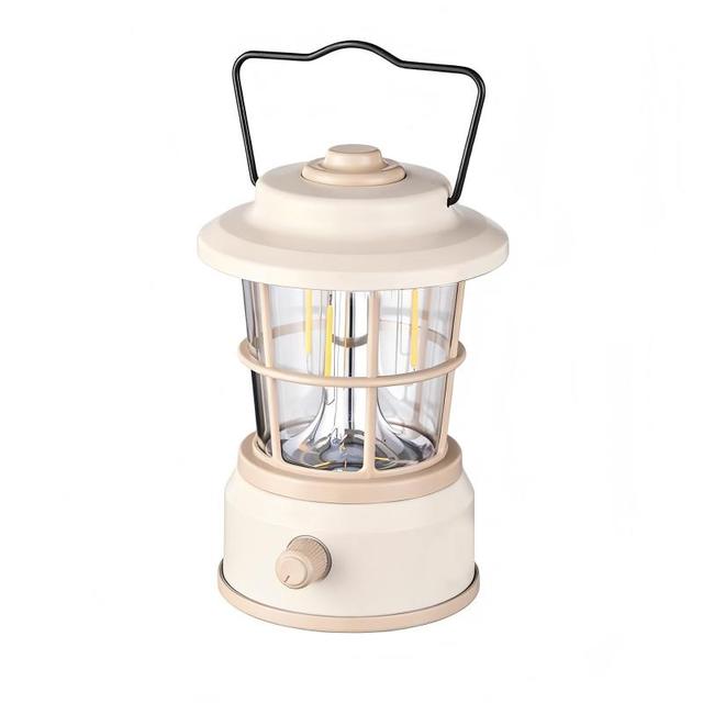 Outdoor Retro Classic Design ABS Kerosene LED Lantern with IP65 Lithium Battery & Dimmable for Garden Nostalgic Lighting