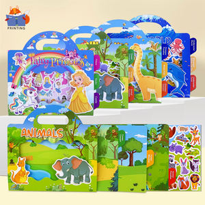 Marchandises au comptant 2024 vente chaude jouet éducatif autocollant feuille occupé livre réutilisable étanche dessin animé pour enfants activité préscolaire - Product Image 1