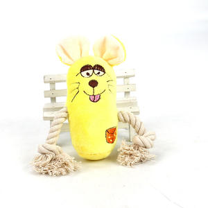 Durable Squeaky Puppy Teeth Cleaning Pet Chew Toys Rope Knotted <b>Plush</b> Mouse & Animal Rabbit Squeak Toys for <b>Cat</b> Dogs - Product Image 5