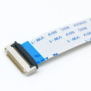 Conector flexível liso do cabo 0.5mm do cabo flexível do Pin FFC FPC do costume 30 40 60 do passo Molex SMD