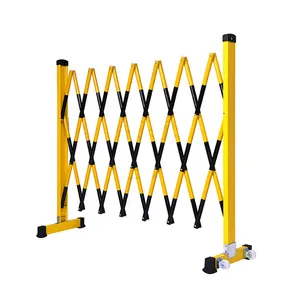 Folding 2.5m Road Barrier Fiberglass Insulated Telescopic Safety Fence