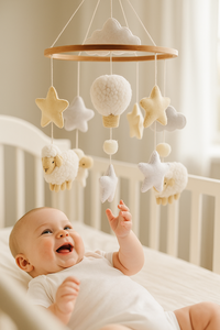 All'ingrosso all'ingrosso neutro vivaio <span class=keywords><strong>Mobile</strong></span> nordico arredamento per i ragazzi e le ragazze fatto a mano bambino <span class=keywords><strong>Mobile</strong></span> per culla carino pecore bambino - Product Image 2