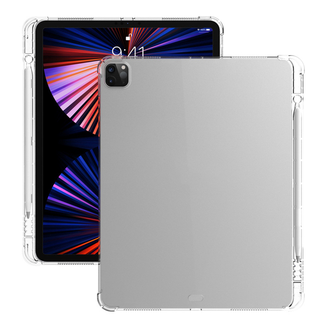 Guangzhou Wholesale Transparent TPU Tablet Case 2025 Hot Selling Clear Soft Plastic Case for iPad With Shockproof Corner