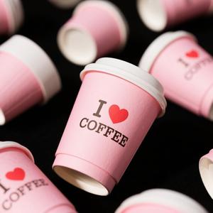 Gobelets à café jetables en papier ondulé à double paroi de 12 oz, sans PFAS, recyclés, imprimés sur mesure pour Noël, qualité alimentaire, pour café chaud et tequila - Product Image 2