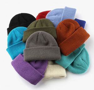 Gorros Holgados para Hombre y Mujer, Gorros de Invierno, Gorro de Pescador Suave, Gorro de Punto Corto Clásico, Gorro de Esquí, Regalo Promocional - Product Image 1