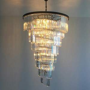 Lustre en spirale à 9 niveaux, villa, éclairage en cristal, <span class=keywords><strong>luminaire</strong></span> vintage pour la maison, lampes suspendues, éclairage suspendu pour restaurant, CZ2568/28 - Product Image 4