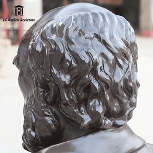 Estatua de Charles <span class=keywords><strong>Darwin</strong></span> de Tamaño Real, Escultura de Celebridad en Fibra de Vidrio con Acabado de Bronce Simulado para Decoración de Jardines de Museos Universitarios - Product Image 4