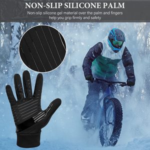 Guanti invernali impermeabili Touch Screen per uomini donne in acrilico antivento guanti Touch Screen termici caldi guanti invernali - Product Image 6