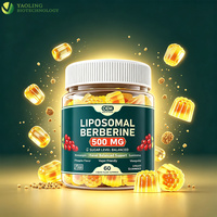 Bonbons gélifiés à la berbérine en marque blanche OEM, complément alimentaire pour le métabolisme et la digestion, avec cannelle de Ceylan et melon amer