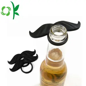 Oksilicone Gratis Monster Siliconen Wijnglas Marker Custom Identificatie Snor Wijnfles Charme Voor Party Markers