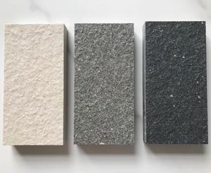 Dalles de sol extérieures 100 % massif 60x120 cm, couleur ivoire/<span class=keywords><strong>gris</strong></span>/noir avec grandes taches blanches - Product Image 1