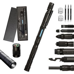 Stylo tactique <span class=keywords><strong>de</strong></span> survie 16-en-1, multi-outils - Cadeau EDC cool pour <span class=keywords><strong>homme</strong></span>, papa, mari ou petit ami - Noël, anniversaire, cadeau <span class=keywords><strong>de</strong></span> Noël - Product Image 1