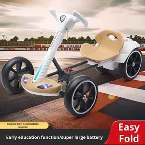 <span class=keywords><strong>Go</strong></span>-Kart Eléctrico de Plástico para Niños de 2 a 4 Años, Vehículo de Cuatro Ruedas Plegable, Fácil de Operar, Juguete para Niños - Product Image 4