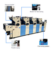 Machine d'Impression Offset Alimentée par Feuilles Haute Vitesse Automatique Monocouleur Bicolore Quadrichromie pour Journaux, Brochures et Livrets