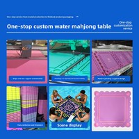 Table de Mahjong flottante exclusive de luxe moderne en EVA pour piscine, tapis de suspension imprimé pliable pour divertissement Nova No