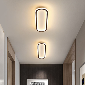 Luces de pasillo rectangulares modernas, lámpara de techo <span class=keywords><strong>LED</strong></span> para sala de estar, <span class=keywords><strong>cocina</strong></span> nórdica, luz de techo creativa para balcón larga - Product Image 4