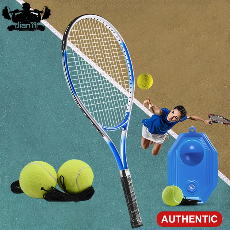 Wholesale Single player self-practicing kids tennis trainer nylon thread professional Carbon Fiber baby tennis racket