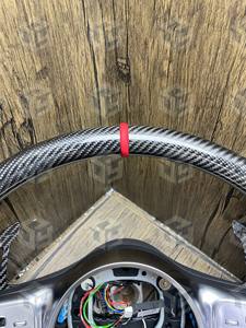 Volant sport en fibre de carbone à LED, compatible avec les anciens modèles Mercedes-Benz W205 W206 E320 E260 E400 E200 E300 <span class=keywords><strong>E350</strong></span> E43 E63 E53 E500, pour mise à niveau. - Product Image 2