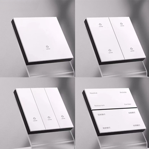 1 2 <span class=keywords><strong>3</strong></span> 4 gang thông minh chuyển đổi ánh sáng cuộc sống thông minh Wifi tường chuyển đổi màn hình cảm ứng 1 gang hộp điện với kính cường lực - Product Image 3