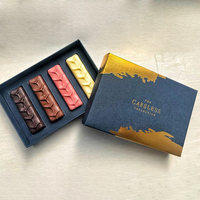 Boîte de chocolat vide personnalisée pour truffe Cookie alimentaire emballage de cadeau en carton de qualité supérieure revêtement UV mat stratification gaufrage