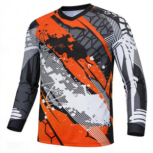 Jersey de Competición MTB, Serie de Protección Solar para Ciclismo, Estilo Sunny, Tops de Entrenamiento Todoterreno, Ropa Deportiva, Uso Diario, Se Aceptan Personalizaciones - Product Image 3