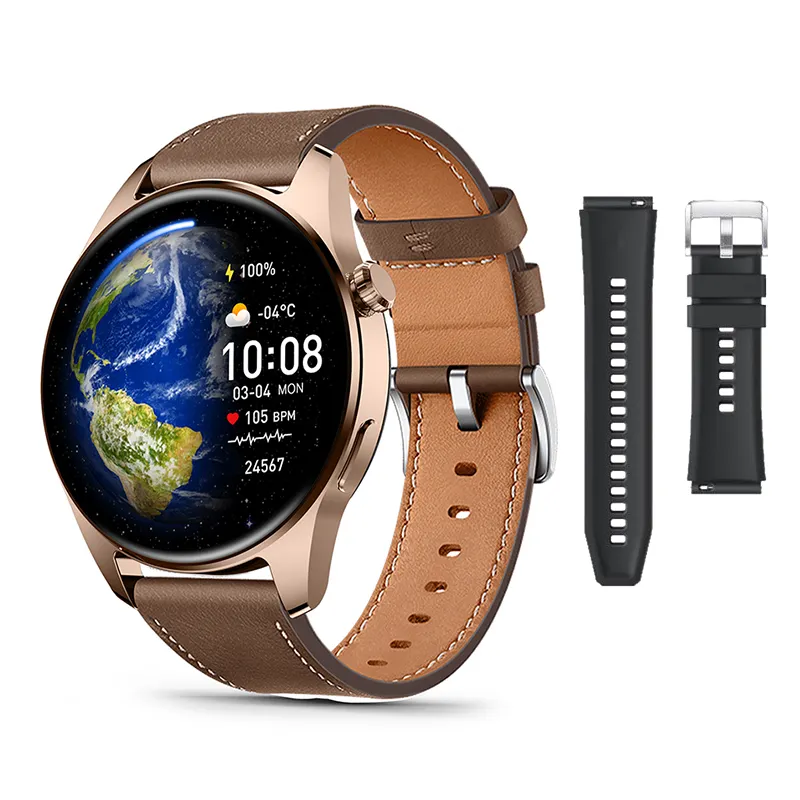 2023 New HK4 Hero CE Rohs Amoled Screen 2.5D 1.5 Inch Ltpo Men NFC Smart Watch Wireless Charging BT Call GPS