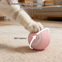 Nouveau design Chat Jouet Balle Silicone Rolling Track Ball Rechargeable Automatique Chat Teaser Déesse Jouer et Courir Pet Smart Toy