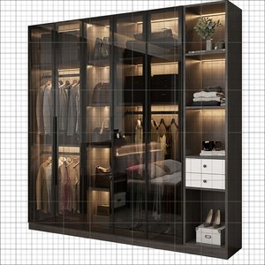 <span class=keywords><strong>Armario</strong></span> Modular de Lujo Moderno Personalizado para el Hogar, Sistema de <span class=keywords><strong>Armario</strong></span> Empotrado de Madera, <span class=keywords><strong>Armario</strong></span> de Dormitorio con Puertas de <span class=keywords><strong>Cristal</strong></span> - Product Image 5