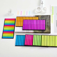 Bloc-notes personnalisé en gros mini PET notes autocollantes colorées PET Page notes autocollantes