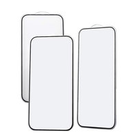 Protection d'écran en verre trempé 9H transparent anti-rayures avec bord en soie pour iPhone 12 13 14 15 16 17 18 Pro Max Plus – Vente en gros