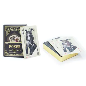 Custom Personalized Gold Edge Playing Cards Factory Printing Logo Design High Quality Cartoon Grimace Playing Cards Poker