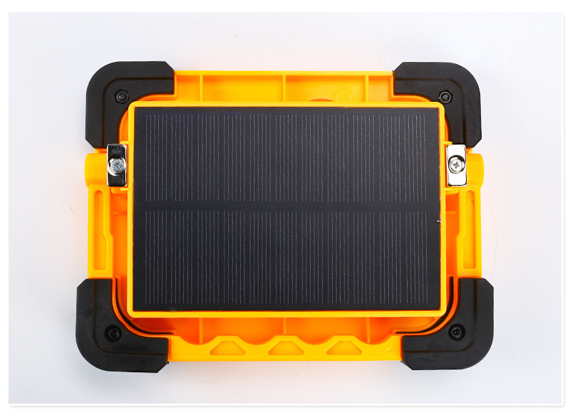 Portátil portátil de carga solar integrado Luz de inundación de luz de trabajo al aire libre de