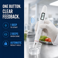ANBACHI HI-SALT 500 / 1000 Medidor de Salinidad Digital de Alta Temperatura Recargable por USB-C para Pruebas de Alimentos