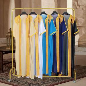 2026 Meilleure Vente Luxe Opulent Jubba Arabe Musulmane pour Hommes, Robe Longue Maxi à Manches Longues avec Broderie Dorée, style Arabie Saoudite et Qatar - Product Image 4