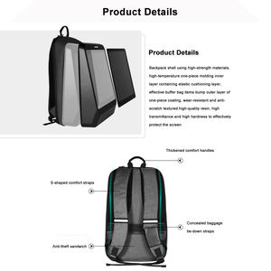 Sac à dos à écran LED, fabricant, promotion HD, sac publicitaire mobile pour la conduite, écran d'affichage électronique, sac d'école à LED - Product Image 4