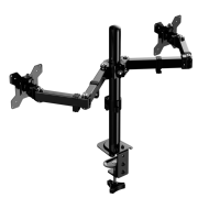 Bras de moniteur robuste pour écrans de 10 à 32 pouces, support de moniteur d'ordinateur réglable jusqu'à 10 kg, bras de moniteur à ressort à gaz unique