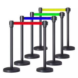 Trong nhà có thể thu vào vành đai hàng đợi dòng đứng Dây rào cản kiểm soát đám đông stanchion cho bán hàng đợi quản lý - Product Image 4