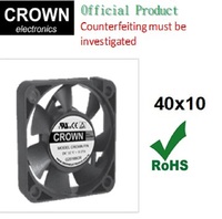 Ventilateur axial de refroidissement à courant alternatif Crown 40x10 avec moteur sans balais H8, pales en alliage d'aluminium, fabrication OEM personnalisée en usine