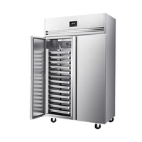 Congélateur à double température pour boulangerie, réfrigérateur vertical de cuisine, option monotempérature, en acier inoxydable 304