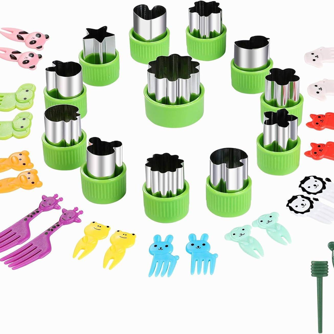Color optional - 34-piece set of fruit cutting die