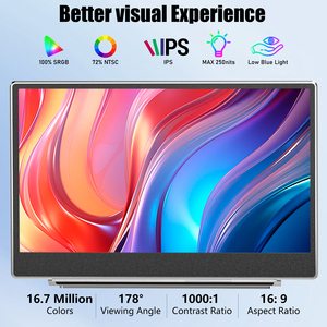 OEM Z1トリプルポータブルラップトップスクリーンエクステンダー14インチ1200P FHD IPSトラベルデュアルディスプレイモニターラップトップUSB-C HDラップトップ用 - Product Image 2