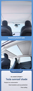 Kction mise à niveau pare-soleil rétractable pour <span class=keywords><strong>Tesla</strong></span> modèle <span class=keywords><strong>Y</strong></span> 2021-2025 nouveau toit en verre avant arrière toit ouvrant lucarne ascenseur pliable - Product Image 5
