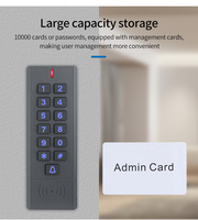 Kit de contrôle d'accès autonome intelligent Tuya WiFi avec clavier, étanche IP67, système de contrôle d'accès RFID pour 500 utilisateurs réguliers, sonnette